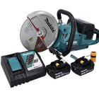Makita DCE 090 RT2X1 Découpeuse sans fil sans balai 230 mm 36 V (2x 18 V) + 2x Batteries 6,0 Ah + Chargeur