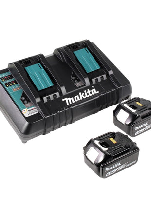 Makita DCE 090 PG2X1 tronçonneuse à batterie 36 V (2x 18 V) 230 mm sans balais + 2x batterie 6,0 Ah + double chargeur