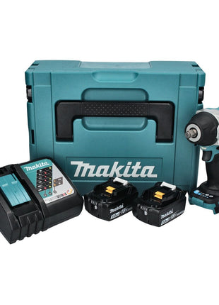 Makita DTW 700 RFJ Visseuse à chocs sans fil 18 V 700 Nm 1/2" XPT Brushless + 2x Batteries 3,0 Ah + Chargeur + Makpac