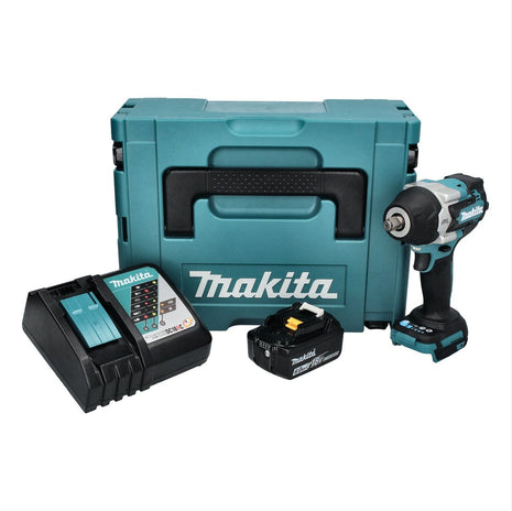 Makita DTW 700 RG1J akumulatorowy klucz udarowy 18 V 700 Nm 1/2" XPT bezszczotkowy + 1x akumulator 6,0 Ah + ładowarka + Makpac