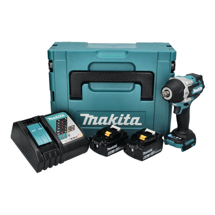 Makita DTW 700 RGJ Visseuse à chocs sans fil 18 V 700 Nm 1/2" XPT Brushless + 2x Batteries 6,0 Ah + Chargeur + Makpac