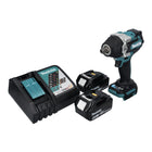 Makita DTW 701 RM Clé à choc 18 V 700 Nm 1/2'' XPT Brushless + 2x batterie 4,0 Ah + chargeur