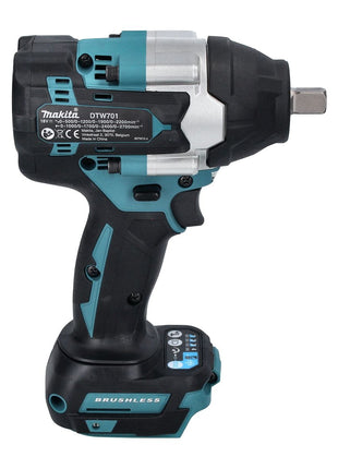 Makita DTW 701 RT1 Llave de impacto a batería 18 V 700 Nm 1/2" XPT Brushless + 1x batería 5,0 Ah + cargador