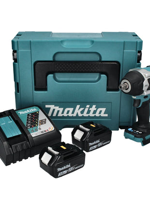 Makita DTW 701 RFJ Atornillador de impacto inalámbrico 18 V 700 Nm 1/2" XPT Brushless + 2x batería 3.0 Ah + cargador + Makpac