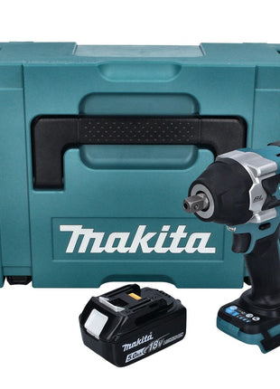 Makita DTW 701 T1J Clé à choc sans fil 18 V 700 Nm 1/2'' XPT Brushless + 1x batterie 5,0 Ah + Makpac - sans chargeur