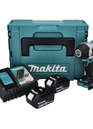 Makita DTW 701 RGJ Akku Schlagschrauber 18 V 700 Nm 1/2" XPT Brushless + 2x Akku 6,0 Ah + Ladegerät + Makpac