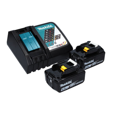 Makita DTW 701 RGJ Clé à choc sans fil 18 V 700 Nm 1/2'' XPT Brushless + 2x batterie 6,0 Ah + chargeur + Makpac