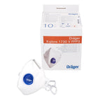 Dräger X-plore 1730 NR D V FFP3 Demi-masques de protection respiratoire jetables 10 pcs. Filtration des particules de taille universelle avec valve CoolMAX ( 3951088 )