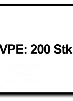 SPAX Vis pour façade 4,5 x 60mm - Acier inoxydable A2 - Filetage de fixation - Tête fraisée bombée - T-STAR Plus Torx T20 - CUT -  Acier inoxydable A2 200pcs. (2x 25470004506022)