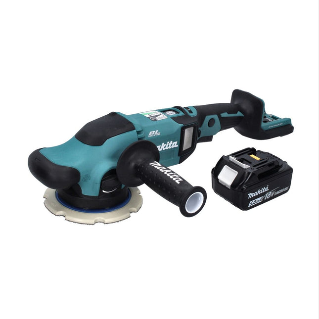 Ponceuse excentrique sans fil Makita DPO 600 T1 18 V 150 mm XPT Brushless + 1 batterie 5,0 Ah - sans chargeur