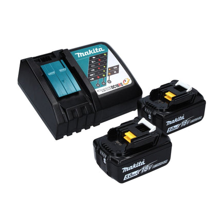 Makita DPO 600 RT Ponceuse excentrique sans fil 18 V 150 mm XPT Brushless + 2 batteries 5,0 Ah + chargeur