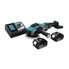 Makita DPO 600 RT Ponceuse excentrique sans fil 18 V 150 mm XPT Brushless + 2 batteries 5,0 Ah + chargeur