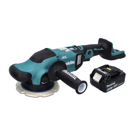 Pulidora excéntrica a batería Makita DPO 600 G1 18 V 150 mm XPT Brushless + 1x batería 6,0 Ah - sin cargador