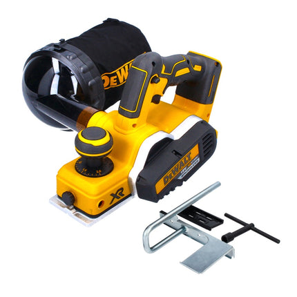 DeWalt DCP 580 N Rabot sans fil, sans balai 18 V 82 mm + Sac à poussière DWV 9390 - sans batterie, sans chargeur
