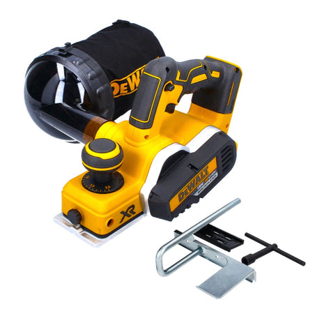 DeWalt DCP 580 N Rabot sans fil, sans balai 18 V 82 mm + Sac à poussière DWV 9390 - sans batterie, sans chargeur