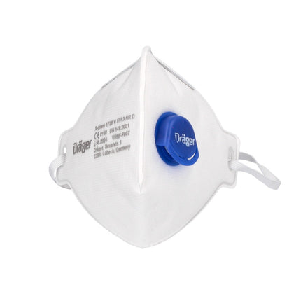Dräger X-plore 1730 V FFP3 NR D Masques de protection respiratoire - 2 pièces FFP3 filtrant les particules taille universelle avec respirateur à valve CoolMAX