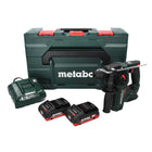 Metabo BH 18 LTX BL 16 Akku Bohrhammer 18 V 1.3 J SDS-plus Brushless ( 600324800 ) + 2x Akku 4,0 Ah + Ladegerät + MetaBOX