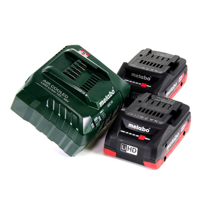 Metabo BH 18 LTX BL 16 Perceuse à percussion sans fil 18 V 1,3 J SDS-plus Brushless (600324800) + 2x Batteries 4,0 Ah + Chargeur + Coffret MetaBOX