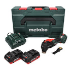 Metabo MT 18 LTX BL QSL Akku Multitool 18 V Brushless Starlock Plus + 2x Akku 4,0 Ah + Ladegerät + metaBOX - Toolbrothers