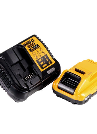 Raboteuse à batterie DeWalt DCP 580 L1 18 V 82 mm sans balais + sac à poussière DWV 9390 + 1x batterie 3,0 Ah + chargeur