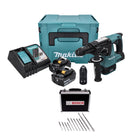 Makita DHR 243 RFJ Perforateur sans fil 18 V 2,0 J SDS plus Brushless + 2x Batteries 3,0 Ah + Chargeur + Jeu de 11 forets + Makpac