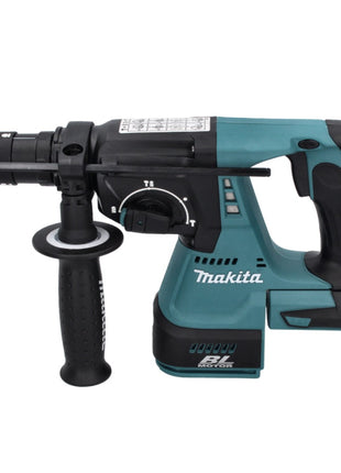 Makita DHR 243 RFJ Perforateur sans fil 18 V 2,0 J SDS plus Brushless + 2x Batteries 3,0 Ah + Chargeur + Jeu de 11 forets + Makpac