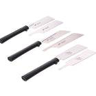 Shogun Japansägen Set 3x Universal Holz Zugsäge RYOBA + DOZUKI + KATABA ( M-180R + M-190D + M-190W ) + 3x Ersatzsägeblatt - Made in Japan - Toolbrothers