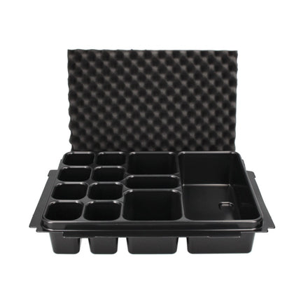 Makita Makpac 1 + insert universel avec 12 alvéoles ( P-83674 ) pour petites pièces