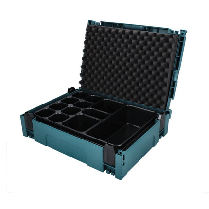 Makita Makpac 1 + insert universel avec 12 alvéoles ( P-83674 ) pour petites pièces