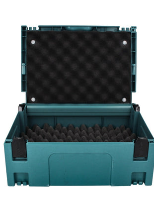 Makita MAKPAC 2 Systemkoffer + Deckelpolster + Schaumstoff Universaleinlage ( P-02375 ) - Toolbrothers