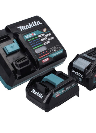 Makita Power Source Kit 40 V max. mit 1x BL 4040 Akku 4,0 Ah XGT + DC 40 RA Schnell Ladegerät XGT LXT + ADP10 Ladeadapter