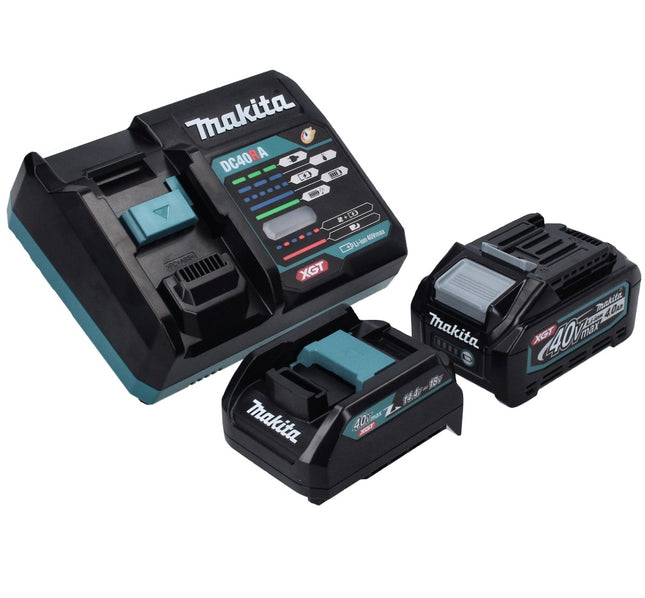 Makita Power Source Kit 40 V max. avec 1x BL 4040 batterie 4,0 Ah XGT + DC 40 RA chargeur rapide XGT LXT + ADP10 adaptateur de charge