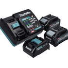 Makita Power Source Kit 40 V max. avec 2x BL 4040 batterie 4,0 Ah XGT + DC 40 RA chargeur rapide XGT LXT + adaptateur de charge ADP10