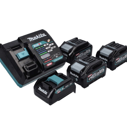 Makita Power Source Kit 40 V max. avec 3x BL 4040 batterie 4,0 Ah XGT + DC 40 RA chargeur rapide XGT LXT + adaptateur de charge ADP10