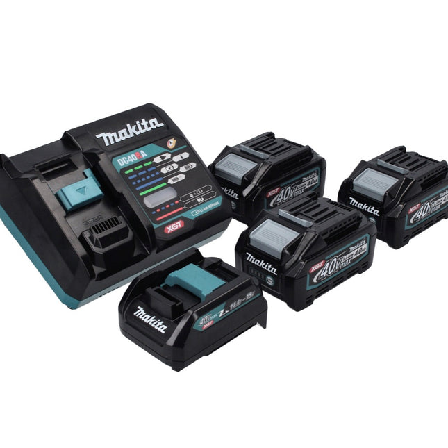 Makita Power Source Kit 40 V max. avec 3x BL 4040 batterie 4,0 Ah XGT + DC 40 RA chargeur rapide XGT LXT + adaptateur de charge ADP10