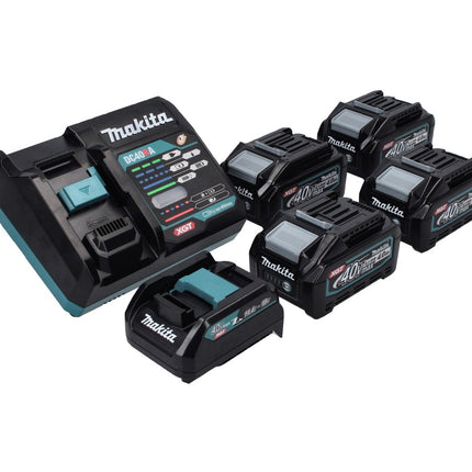 Makita Power Source Kit 40 V max. avec 4x BL 4040 batterie 4,0 Ah XGT + DC 40 RA chargeur rapide XGT LXT + ADP10 adaptateur de charge