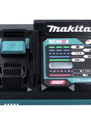 Kit de fuente de alimentación Makita 40 V máx. con 4 baterías BL 4040 4,0 Ah XGT + cargador rápido DC 40 RA XGT LXT + adaptador de carga ADP10