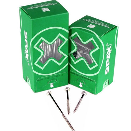 SPAX Bit T-STAR plus Set T30 - 6.4 x 25 mm - 5 pcs. + HI.FORCE Flat Head Screw 6.0 x 100 mm - 200 pcs. (5000009182309) (0251010601005)