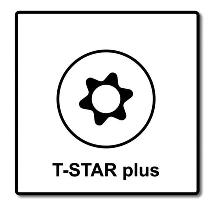 SPAX Bit T-STAR plus Set T30 - 6.4 x 25 mm - 5 pcs. + HI.FORCE Flat Head Screw 6.0 x 60 mm - 100 pcs. (5000009182309) (0251010601605)