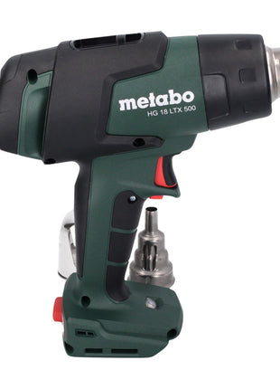 Metabo HG 18 LTX 500 Akku Heißluftgebläse 18 V 300 - 500 °C + 1x Akku 5,5 Ah + MetaBox - ohne Ladegerät - Toolbrothers