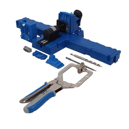 KREG Jig K5MS-EUR-SYS Master System Set kit complet de menuisier + Gabarit de perçage K5 + Socle + Pince de serrage + Jeu de vis 675 pièces + Coffret Systainer