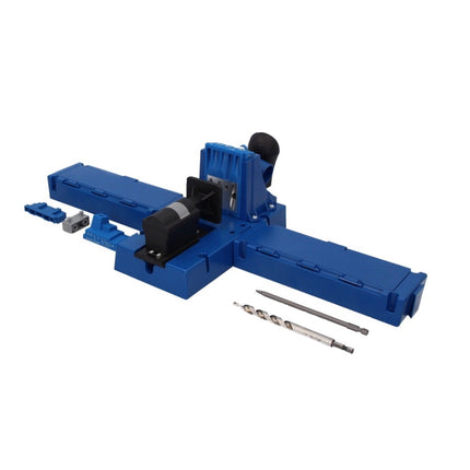 KREG Jig K5 (K5-EUR-SYS) Gabarit de perçage système de connexion bois trou de poche + Gabarit de perçage K5 + Socle + Accessoires + Jeu de vis - 675 pièces + Coffret systainer