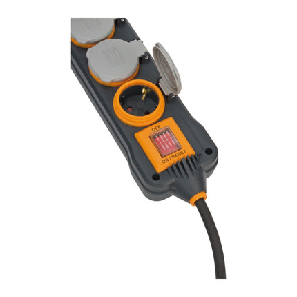 Brennenstuhl professionalLINE Multiprise, 8 m + 4x Prises - IP 54, H07RN-F 3G1,5 (9151480100)