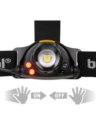 Brennenstuhl SL 400 AF LuxPremium Linterna frontal LED con sensor de batería 2,6 Ah (1177310) IP44 400 lúmenes