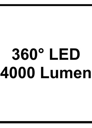 Brennenstuhl professionalLINE Foco LED híbrido ORUM 360° 50 W (9171400401) 4000 lm IP 65 funcionamiento con batería y red