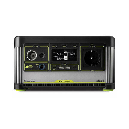 Centrale électrique portable Goal Zero Yeti 500X 5 230V 46,8Ah + Panneau solaire Boulder 100 22V 100W 7A + Câble d'extension 9,1m + Kit de montage Boulder