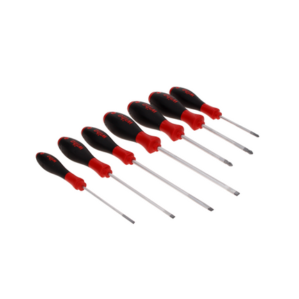 Wiha SoftFinish slimFix Jeu de tournevis Fente/Phillips/Pozidriv - 7x pièces (44866)
