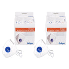 Dräger X-plore 1730 V Masques de protection respiratoire FFP3 NR D - 20 pièces (2x 3951088) taille universelle filtrante FFP3 avec respirateur à valve CoolMAX