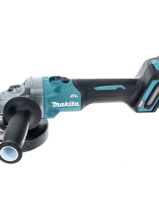 Makita GA008GM101 Meuleuse d'angle sans fil 125 mm 40V max. Brushless XGT + 1x Batterie 2,5 Ah + Chargeur + Capot d'aspiration + Coffret Makpac