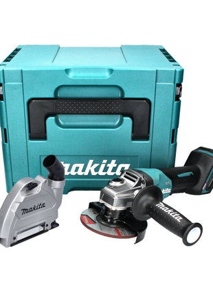 Makita GA 016 GZ01 Meuleuse d'angle sans fil 40 V maxi 125 mm brushless XGT + Hotte aspirante + Makpac - sans batterie, sans chargeur